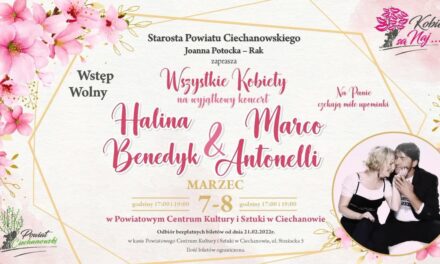 Halina Benedyk  i  Marco Antonelli  wystąpią z okazji Dnia Kobiet