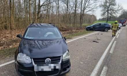 Wypadek w Leśniewie Dolnym. Jedna osoba została ranna