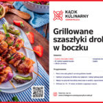 Grillowane szaszłyki drobiowe w boczku