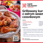 Grillowany kurczak z ostrym sosem czosnkowym